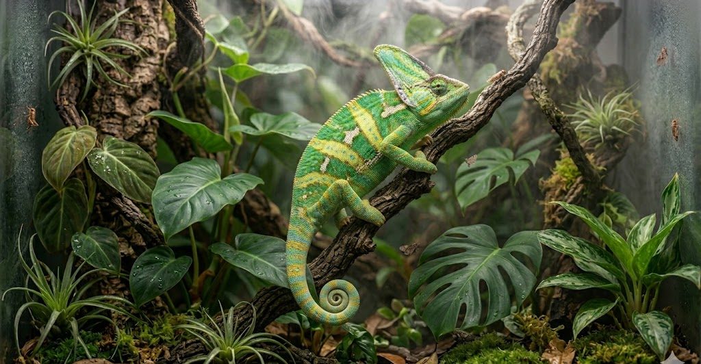 Caméléon casqué