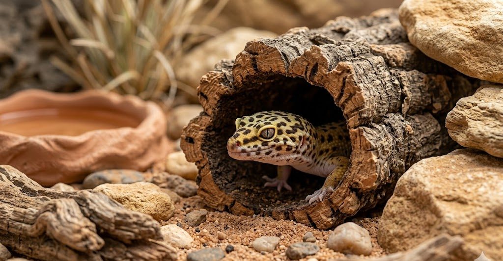 Terrarium adapté au gecko léopard